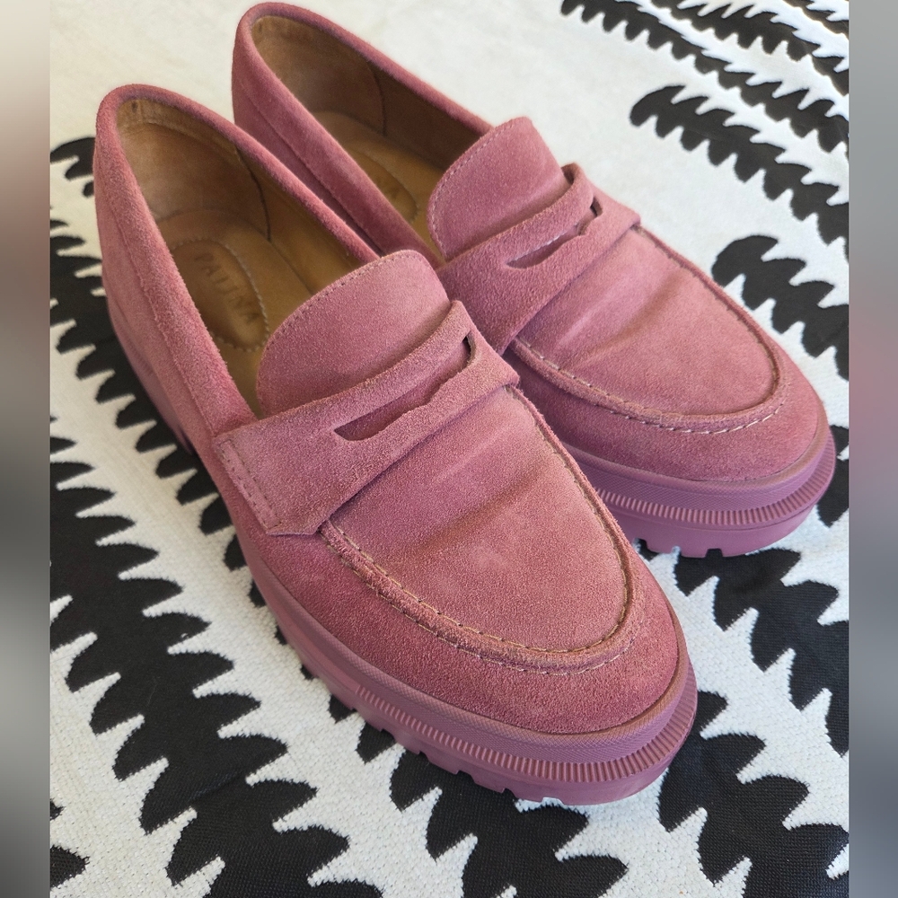 Patina/Portland Leather Zoe 'Foxglove' Chunky Loafer